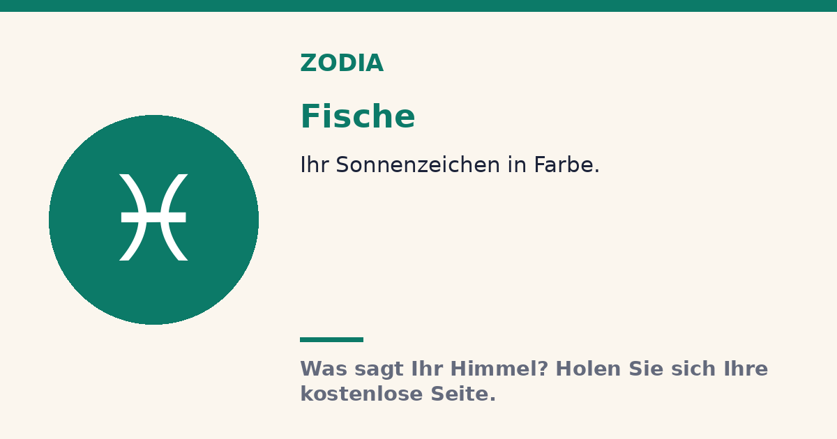 Fische · Zodia Sonnenzeichen
