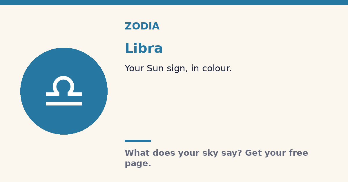 Libra · Zodia Sun sign
