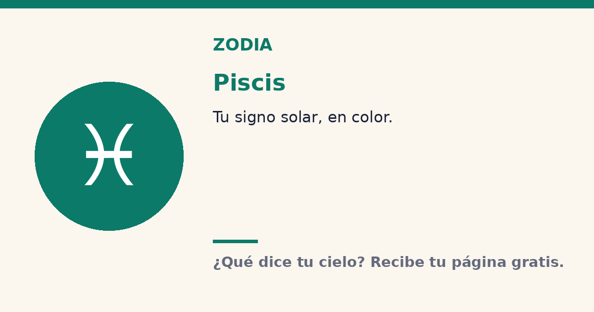 Piscis · Signo solar Zodia