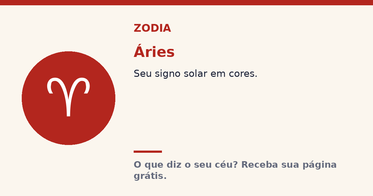 Áries · Signo solar Zodia